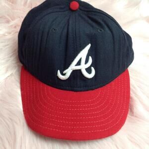 Atlanta Braves Fitted Cap Size 6 7/8 New Era Authentic Collection